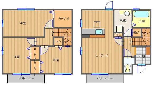 マリーヌＭⅡの物件間取画像